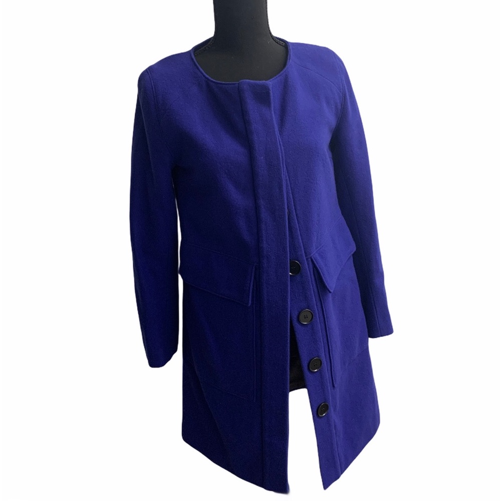WHiT Royal Purple Wool Coat Petite Small